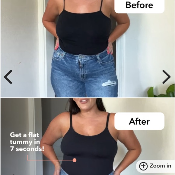 Shapermint Empetua Essentials All Day Every Day Scoop Neck Cami BEIGE SMALL+ XXL - Picture 5 of 16